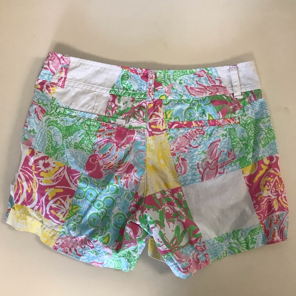 Lilly Pulitzer Callahan Patchwork Shorts - Picture 4 of 8